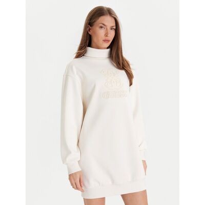 Guess Sukienka codzienna V5YK07 KCX22 Écru Regular Fit XXS Kremowy Damskie Guess Sukienka codzienna V5YK07 KCX22 Écru Regular Fit XXS Kremowy Damskie