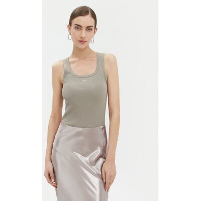 PINKO Top Calcolatore 100807 Szary Regular Fit M Szary Damskie PINKO Top Calcolatore 100807 Szary Regular Fit M Szary Damskie