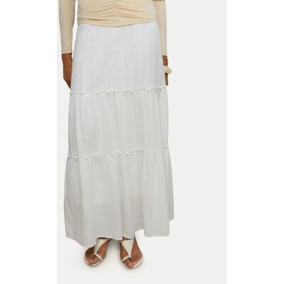 Vero Moda Spódnica maxi Keeley 10316487 Biały Regular Fit M Biały Damskie Vero Moda Spódnica maxi Keeley 10316487 Biały Regular Fit M Biały Damskie