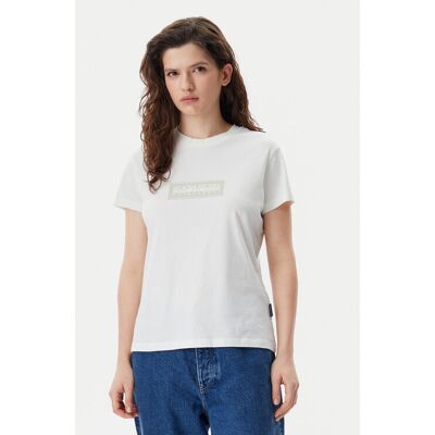 Napapijri T-Shirt NP0A4IP1 Biały Regular Fit XL Biały Damskie Napapijri T-Shirt NP0A4IP1 Biały Regular Fit XL Biały Damskie