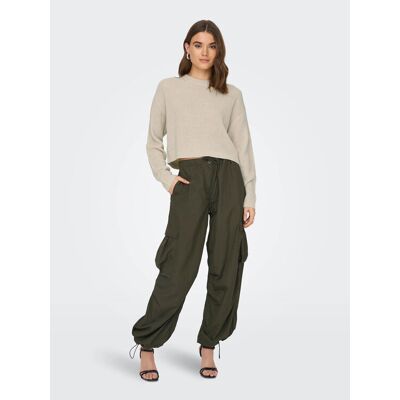 ONLY Sweter Malavi 15284453 Beżowy Regular Fit XL Beżowy Damskie ONLY Sweter Malavi 15284453 Beżowy Regular Fit XL Beżowy Damskie