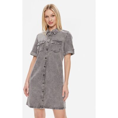Vero Moda Sukienka jeansowa Jennie 10309665 Szary Regular Fit XS Szary Damskie Vero Moda Sukienka jeansowa Jennie 10309665 Szary Regular Fit XS Szary Damskie