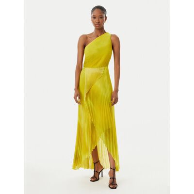 Simona Corsellini Sukienka koktajlowa P26CEAB11301 Żółty Slim Fit 42 Żółty Damskie Simona Corsellini Sukienka koktajlowa P26CEAB11301 Żółty Slim Fit 42 Żółty Damskie