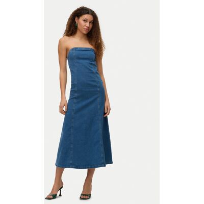 Vero Moda Sukienka jeansowa Ailey 10328202 Niebieski Regular Fit M Niebieski Damskie Vero Moda Sukienka jeansowa Ailey 10328202 Niebieski Regular Fit M Niebieski Damskie