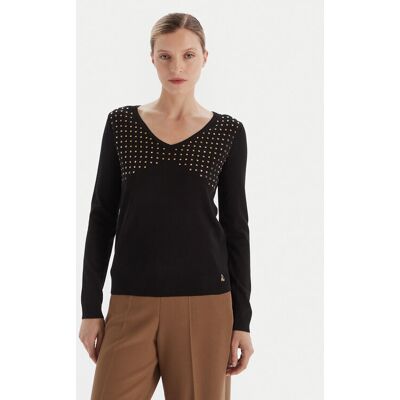 Artigli Sweter ACMA002723 Czarny Regular Fit S Czarny Damskie Artigli Sweter ACMA002723 Czarny Regular Fit S Czarny Damskie
