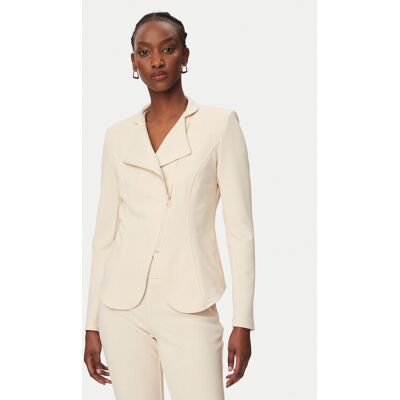 Rinascimento Marynarka CFC0127901003 Beżowy Slim Fit XS Beżowy Damskie Rinascimento Marynarka CFC0127901003 Beżowy Slim Fit XS Beżowy Damskie