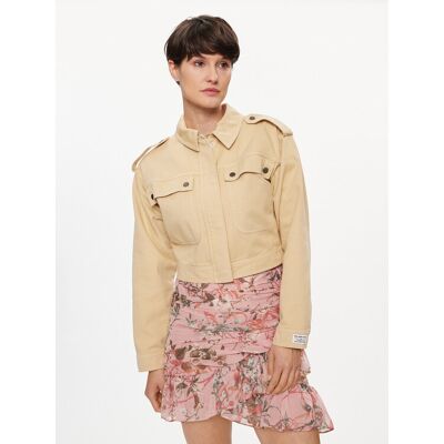 Pepe Jeans Kurtka przejściowa Samantha PL402363 Beżowy Regular Fit L Beżowy Damskie Pepe Jeans Kurtka przejściowa Samantha PL402363 Beżowy Regular Fit L Beżowy Damskie