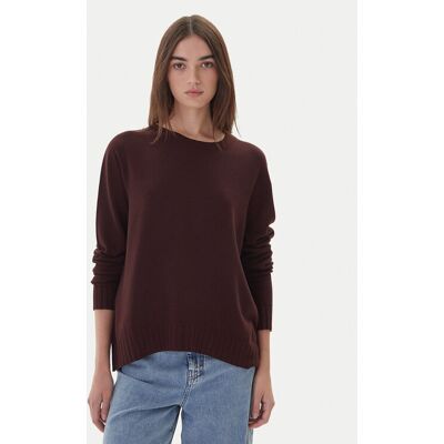 Kontatto Sweter 3M0808C Brązowy Relaxed Fit NOSIZE Brązowy Damskie Kontatto Sweter 3M0808C Brązowy Relaxed Fit NOSIZE Brązowy Damskie
