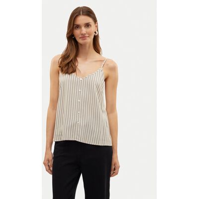 Vero Moda Top Mymilo 10303690 Beżowy Regular Fit XS Beżowy Damskie Vero Moda Top Mymilo 10303690 Beżowy Regular Fit XS Beżowy Damskie