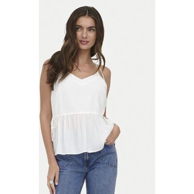 ONLY Top Nele 15370325 Biały Regular Fit XS Biały Damskie ONLY Top Nele 15370325 Biały Regular Fit XS Biały Damskie