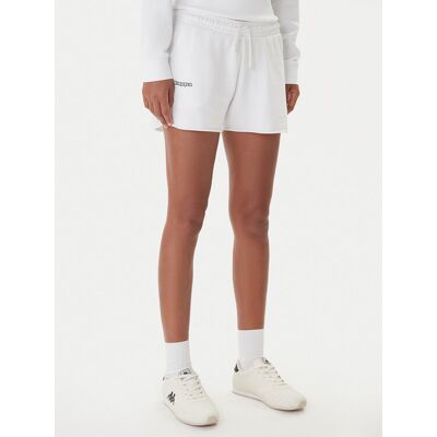 Kappa Szorty sportowe Fefra 351K2RW Biały Regular Fit L Biały Damskie Kappa Szorty sportowe Fefra 351K2RW Biały Regular Fit L Biały Damskie