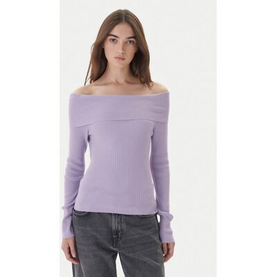 Kontatto Sweter 3M0813C Fioletowy Regular Fit NOSIZE Fioletowy Damskie Kontatto Sweter 3M0813C Fioletowy Regular Fit NOSIZE Fioletowy Damskie