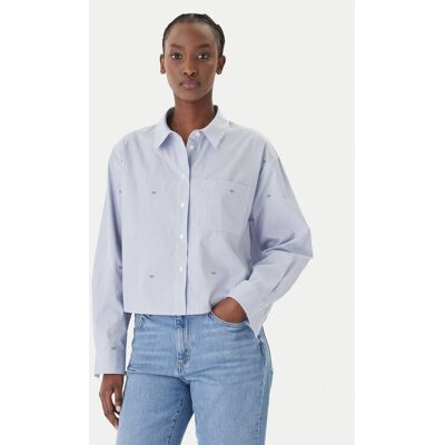 JOOP! Jeans Koszula Basima 10019224 30101901 Niebieski Oversize XXS Niebieski Damskie JOOP! Jeans Koszula Basima 10019224 30101901 Niebieski Oversize XXS Niebieski Damskie