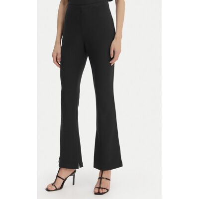Calvin Klein Spodnie materiałowe LV044B223G Czarny Flare Fit L Czarny Damskie Calvin Klein Spodnie materiałowe LV044B223G Czarny Flare Fit L Czarny Damskie