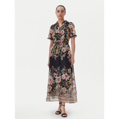 Hale Bob Sukienka letnia with silk 4YPR654M Czarny Regular Fit S Czarny Damskie Hale Bob Sukienka letnia with silk 4YPR654M Czarny Regular Fit S Czarny Damskie