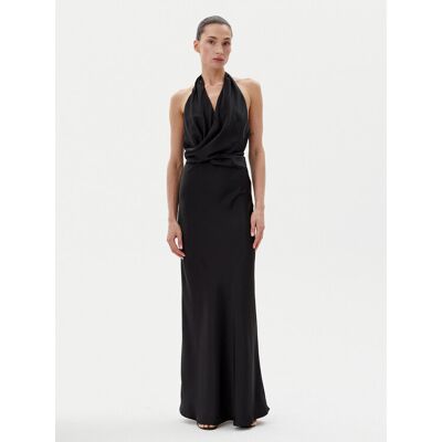 Eleh Sukienka wieczorowa ESS250036 Czarny Regular Fit M Czarny Damskie Eleh Sukienka wieczorowa ESS250036 Czarny Regular Fit M Czarny Damskie