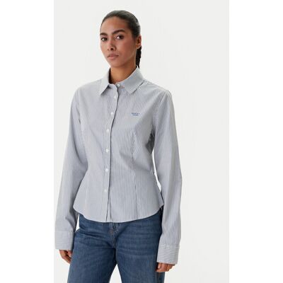 Guess Jeans Koszula W6RH66 WH7Q1 Niebieski Regular Fit XS Niebieski Damskie Guess Jeans Koszula W6RH66 WH7Q1 Niebieski Regular Fit XS Niebieski Damskie
