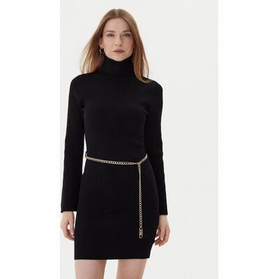 MICHAEL Michael Kors Sukienka dzianinowa MF583C633D Czarny Regular Fit M Czarny Damskie MICHAEL Michael Kors Sukienka dzianinowa MF583C633D Czarny Regular Fit M Czarny Damskie
