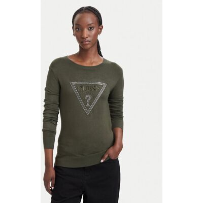 Guess Sweter W6YR28 Z0976 Zielony ciemny Regular Fit XS Zielony ciemny Damskie Guess Sweter W6YR28 Z0976 Zielony ciemny Regular Fit XS Zielony ciemny Damskie
