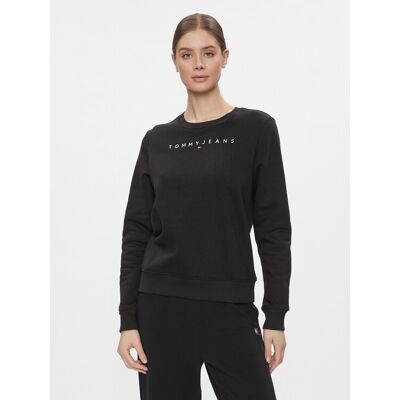 Tommy Jeans Bluza Linear DW0DW17323 Czarny Regular Fit M Czarny Damskie Tommy Jeans Bluza Linear DW0DW17323 Czarny Regular Fit M Czarny Damskie