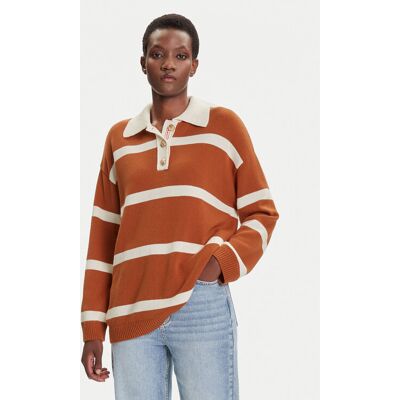 Gant Sweter 4805341 Brązowy Relaxed Fit L Brązowy Damskie Gant Sweter 4805341 Brązowy Relaxed Fit L Brązowy Damskie