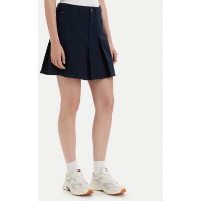 Tommy Jeans Spódnica plisowana DW0DW23149 Granatowy Regular Fit XS Granatowy Damskie Tommy Jeans Spódnica plisowana DW0DW23149 Granatowy Regular Fit XS Granatowy Damskie