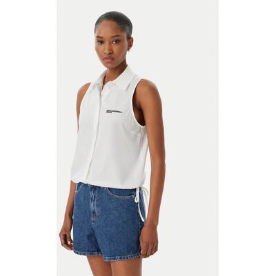 Karl Lagerfeld Jeans Kamizelka B2W11020 Biały Regular Fit S Biały Damskie Karl Lagerfeld Jeans Kamizelka B2W11020 Biały Regular Fit S Biały Damskie