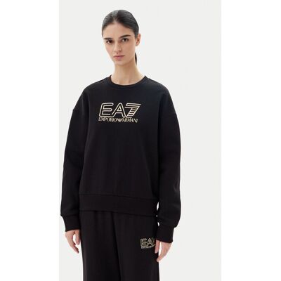 Giorgio Armani EA7 Emporio Armani Bluza 7W000100 AF10377 MC004 Czarny Loose Fit S Czarny Damskie Giorgio Armani EA7 Emporio Armani Bluza 7W000100 AF10377 MC004 Czarny Loose Fit S Czarny Damskie