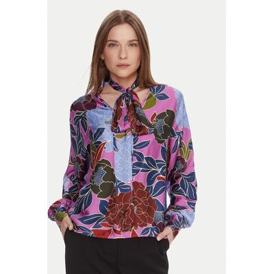LOLA CASADEMUNT Koszula MF2515003 Fioletowy Loose Fit XS Fioletowy Damskie LOLA CASADEMUNT Koszula MF2515003 Fioletowy Loose Fit XS Fioletowy Damskie