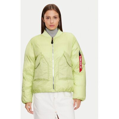 Alpha Industries Kurtka bomber 148004 Zielony Regular Fit M Zielony Damskie Alpha Industries Kurtka bomber 148004 Zielony Regular Fit M Zielony Damskie