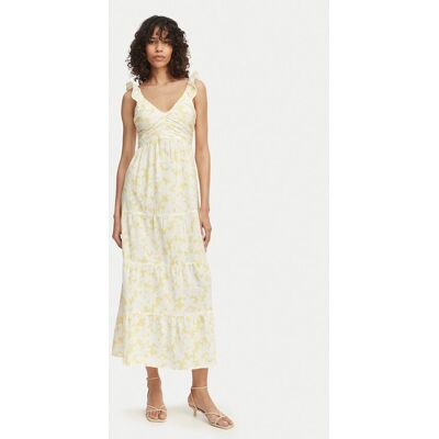 Vero Moda Sukienka letnia Dichte 10341603 Żółty Regular Fit M Żółty Damskie Vero Moda Sukienka letnia Dichte 10341603 Żółty Regular Fit M Żółty Damskie