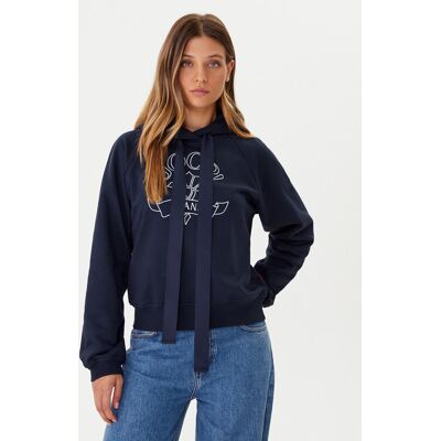 JOOP! Jeans Bluza Tinna 30046176 Granatowy Regular Fit S Granatowy Damskie JOOP! Jeans Bluza Tinna 30046176 Granatowy Regular Fit S Granatowy Damskie
