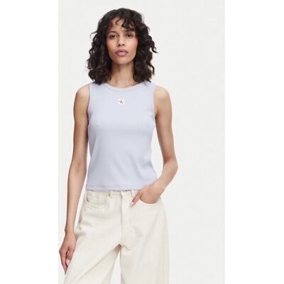Calvin Klein Jeans Top LV047C201G Niebieski jasny Slim Fit M Niebieski jasny Damskie Calvin Klein Jeans Top LV047C201G Niebieski jasny Slim Fit M Niebieski jasny Damskie