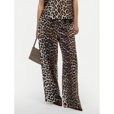 Vero Moda Spodnie materiałowe Josie 10303759 Brązowy Wide Leg XS Brązowy Damskie Vero Moda Spodnie materiałowe Josie 10303759 Brązowy Wide Leg XS Brązowy Damskie