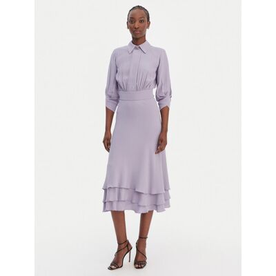 Elisabetta Franchi Sukienka koktajlowa AB-923-61E2 Fioletowy Regular Fit 40 Fioletowy Damskie Elisabetta Franchi Sukienka koktajlowa AB-923-61E2 Fioletowy Regular Fit 40 Fioletowy Damskie