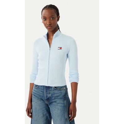 Tommy Jeans Kardigan DW0DW20967 Niebieski jasny Slim Fit S Niebieski jasny Damskie Tommy Jeans Kardigan DW0DW20967 Niebieski jasny Slim Fit S Niebieski jasny Damskie
