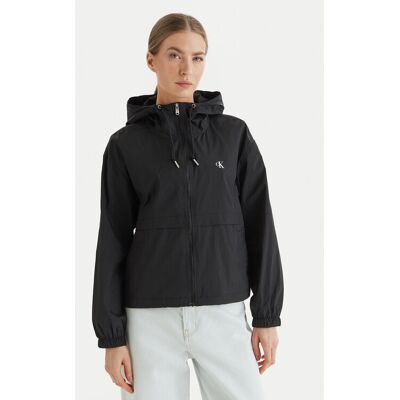 Calvin Klein Jeans Wiatrówka Essential LV047F507G Czarny Regular Fit S Czarny Damskie Calvin Klein Jeans Wiatrówka Essential LV047F507G Czarny Regular Fit S Czarny Damskie