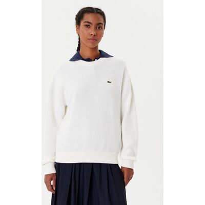 Lacoste Sweter AF4158 Écru Regular Fit 42 Kremowy Damskie Lacoste Sweter AF4158 Écru Regular Fit 42 Kremowy Damskie