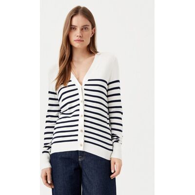 Vila Kardigan Wennie 14100579 Biały Regular Fit XL Biały Damskie Vila Kardigan Wennie 14100579 Biały Regular Fit XL Biały Damskie