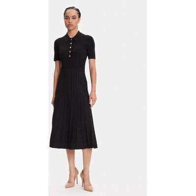 MICHAEL Michael Kors Sukienka dzianinowa MT5834F33D Czarny Regular Fit S Czarny Damskie MICHAEL Michael Kors Sukienka dzianinowa MT5834F33D Czarny Regular Fit S Czarny Damskie