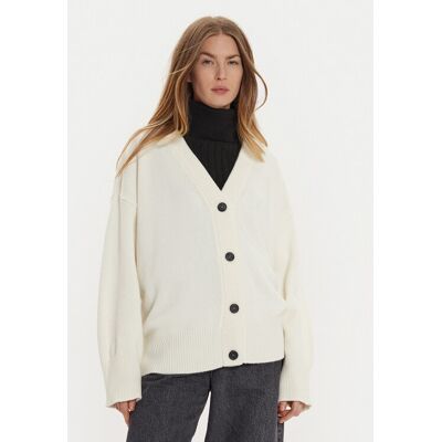 ViCOLO Kardigan 55007S Écru Regular Fit NOSIZE Kremowy Damskie ViCOLO Kardigan 55007S Écru Regular Fit NOSIZE Kremowy Damskie
