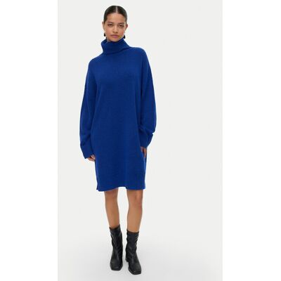 Vero Moda Sukienka dzianinowa Aquarius 10331900 Niebieski Regular Fit XS Niebieski Damskie Vero Moda Sukienka dzianinowa Aquarius 10331900 Niebieski Regular Fit XS Niebieski Damskie