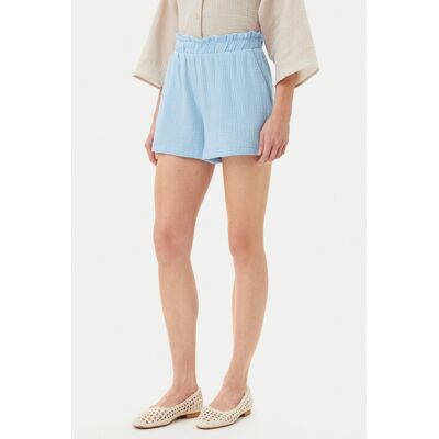 Vero Moda Szorty materiałowe Natali 10279687 Niebieski Baggy Fit L Niebieski Damskie Vero Moda Szorty materiałowe Natali 10279687 Niebieski Baggy Fit L Niebieski Damskie