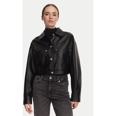 HUGO Kurtka z imitacji skóry Anilena-1_B 50563267 Czarny Relaxed Fit 36 Czarny Damskie HUGO Kurtka z imitacji skóry Anilena-1_B 50563267 Czarny Relaxed Fit 36 Czarny Damskie