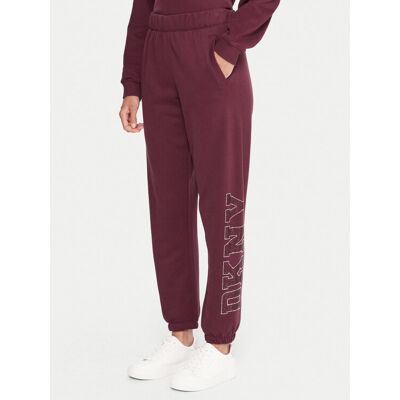 DKNY Sport Spodnie dresowe DP5P3737 Bordowy Regular Fit XL Bordowy Damskie DKNY Sport Spodnie dresowe DP5P3737 Bordowy Regular Fit XL Bordowy Damskie