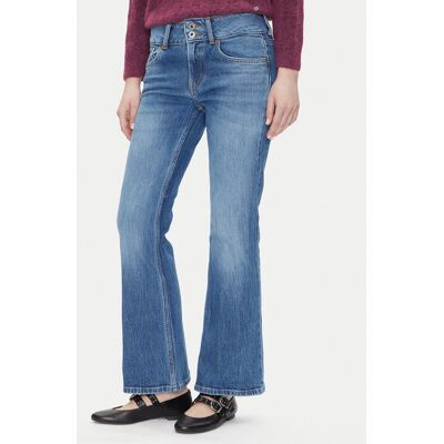 Pepe Jeans Jeansy PL204877 Niebieski Flare Fit 29_34 Niebieski Damskie Pepe Jeans Jeansy PL204877 Niebieski Flare Fit 29_34 Niebieski Damskie