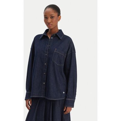 Weekend Max Mara Koszula jeansowa Foggia 2615111011 Granatowy Relaxed Fit 44 Granatowy Damskie Weekend Max Mara Koszula jeansowa Foggia 2615111011 Granatowy Relaxed Fit 44 Granatowy Damskie
