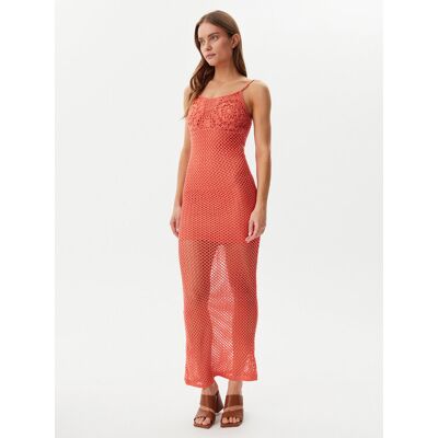 Guess Sukienka letnia E5GK07 Z3N30 Koralowy Regular Fit XS Koralowy Damskie Guess Sukienka letnia E5GK07 Z3N30 Koralowy Regular Fit XS Koralowy Damskie