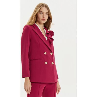 Rinascimento Marynarka CFC0121326003 Bordowy Regular Fit S Bordowy Damskie Rinascimento Marynarka CFC0121326003 Bordowy Regular Fit S Bordowy Damskie