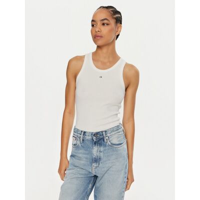 Calvin Klein Top Graphic K20K208065 Biały Slim Fit S Biały Damskie Calvin Klein Top Graphic K20K208065 Biały Slim Fit S Biały Damskie